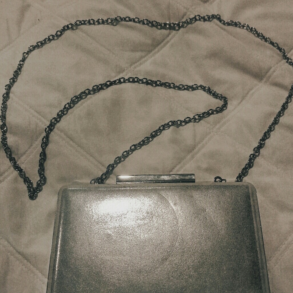 Silver Dressy Clutch/Purse